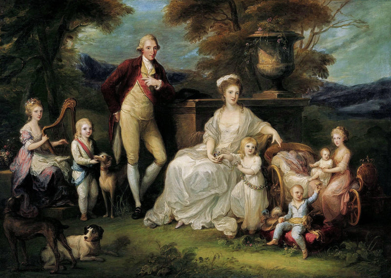 Ferdinand IV of Naples and his family by Angelica Kauffman — Oil Painting Reproduction