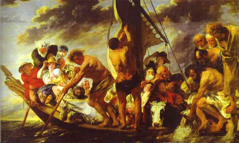 Ferry Boat to Antwerp by Jacob Jordaens — Oil Painting Reproduction
