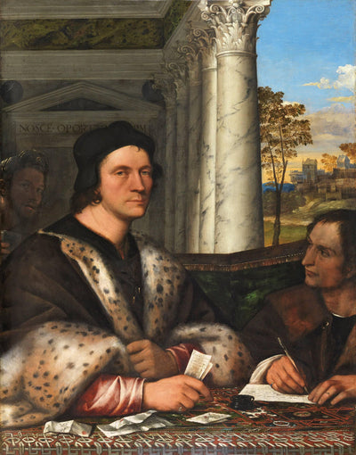 Ferry Carondelet with his Secretaries in apartment