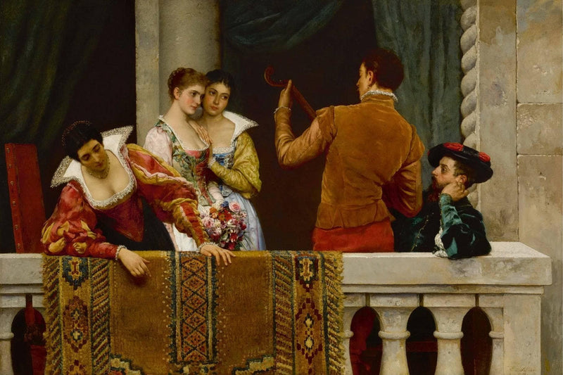 Fest day in Venice by Eugene de Blaas — Oil Painting Reproduction