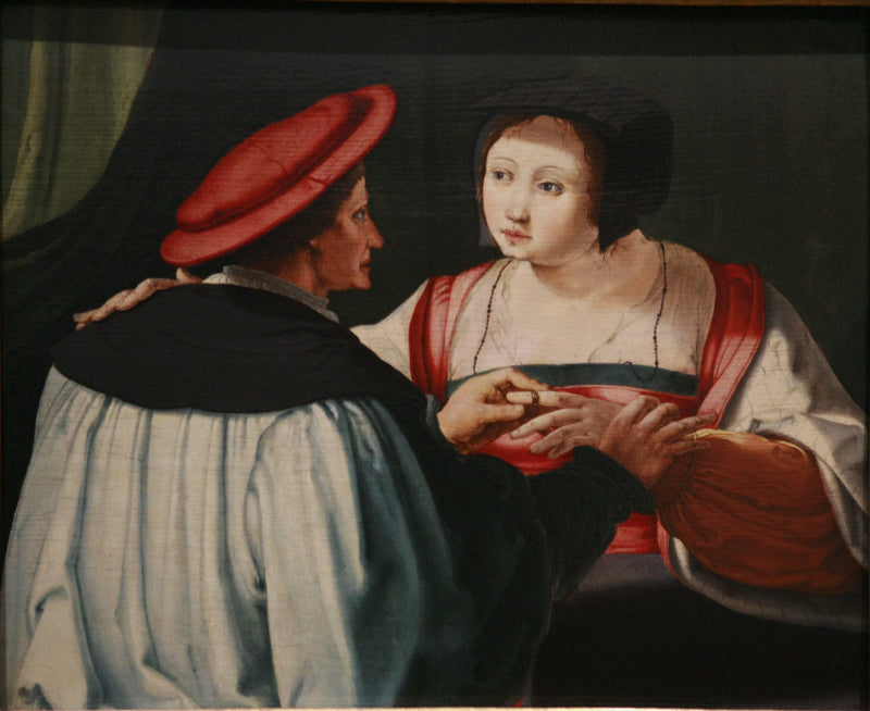 Fiancees by Lucas van Leyden — Oil Painting Reproduction