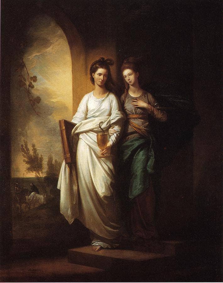 Fidelia and Speranza by Benjamin West — Oil Painting Reproduction