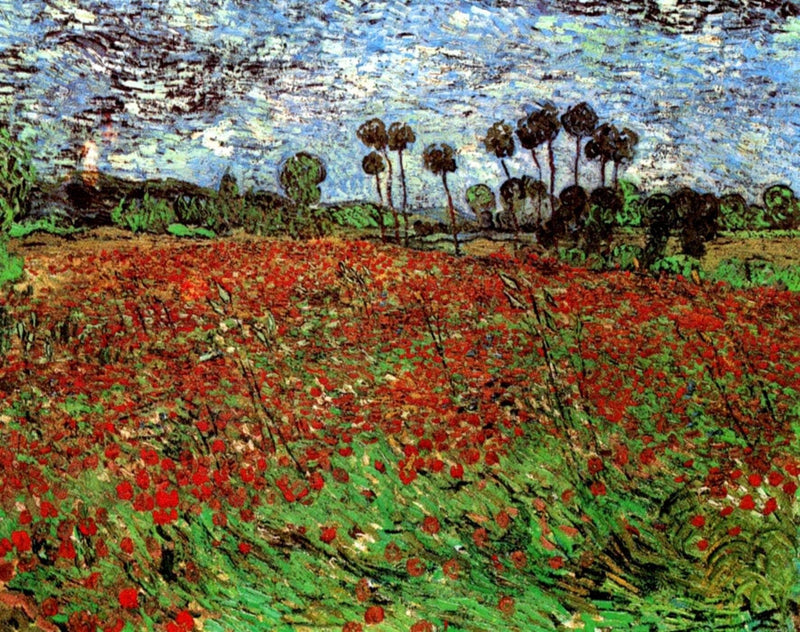 Field with Poppies by Vincent van Gogh — Oil Painting Reproduction