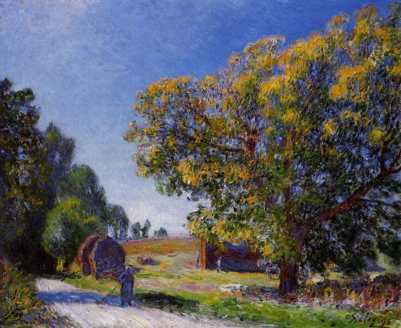 Fields around the Forest by Alfred Sisley — Oil Painting Reproduction