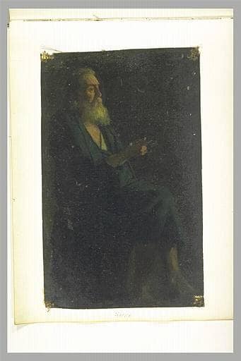 Figure of an apostle, turned right by Jean Auguste Dominique Ingres — Oil Painting Reproduction