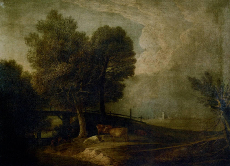 Figures with Cattle in a Landscape by Thomas Gainsborough — Oil Painting Reproduction