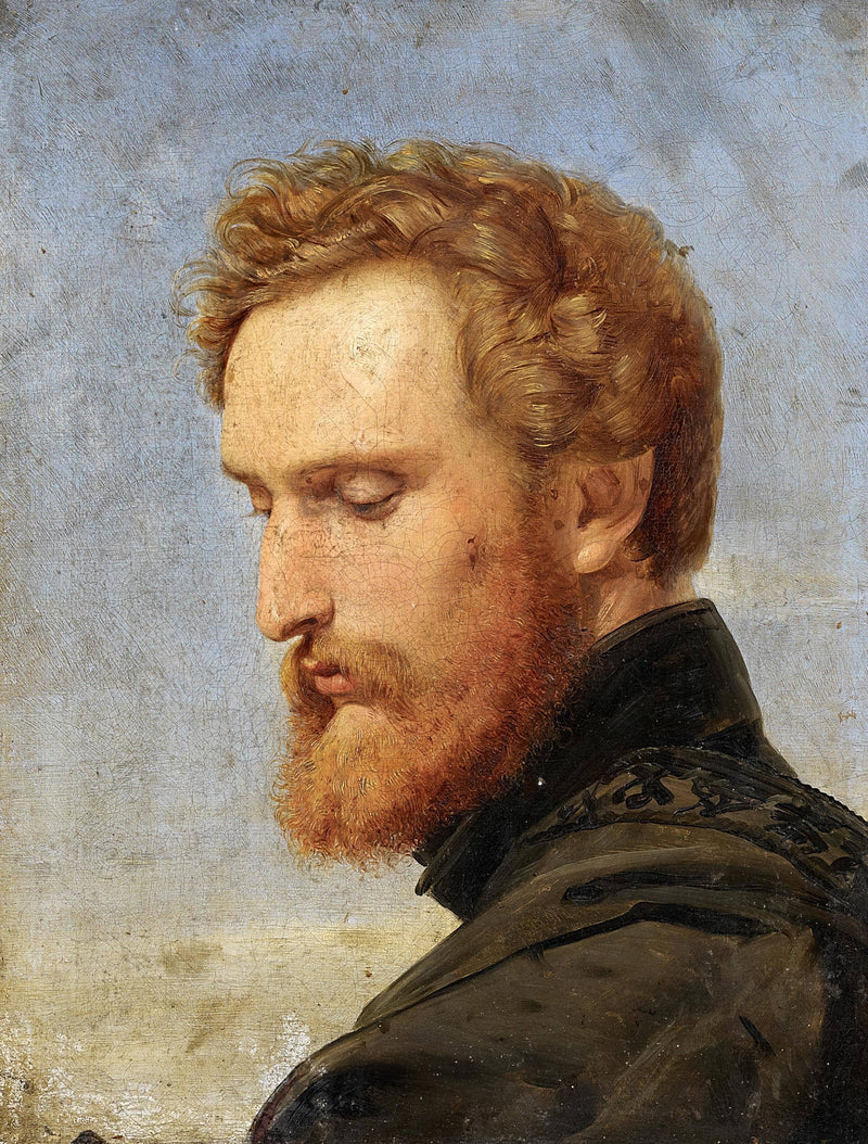 Porträt Des Malers Heinlein Als Ritter Schellenberg by Wilhelm von Kaulbach — Oil Painting Reproduction