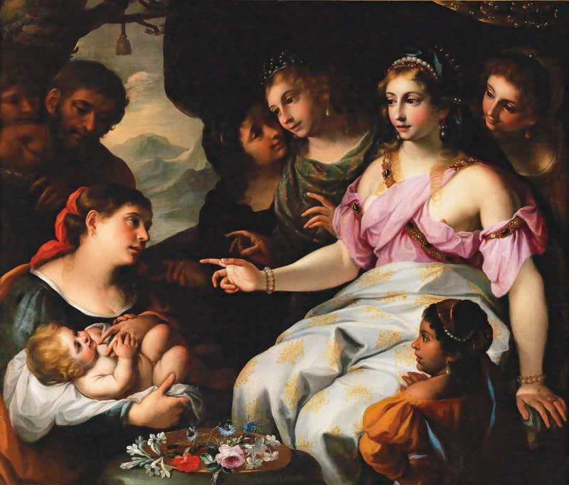 Finding of Moses by Elisabetta Sirani — Oil Painting Reproduction