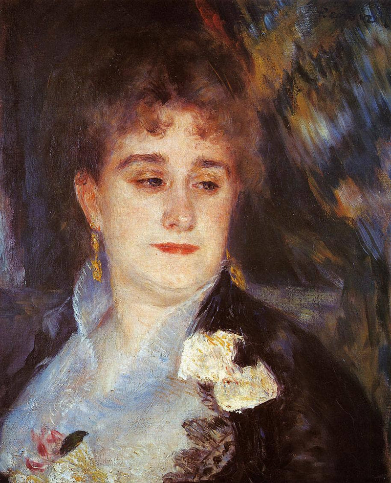 First Portrait of Madame Georges Charpeitier by Pierre-Auguste Renoir — Oil Painting Reproduction