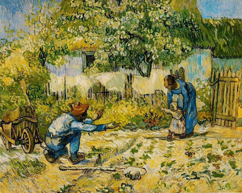 First Steps (after Millet) by Vincent van Gogh — Oil Painting Reproduction