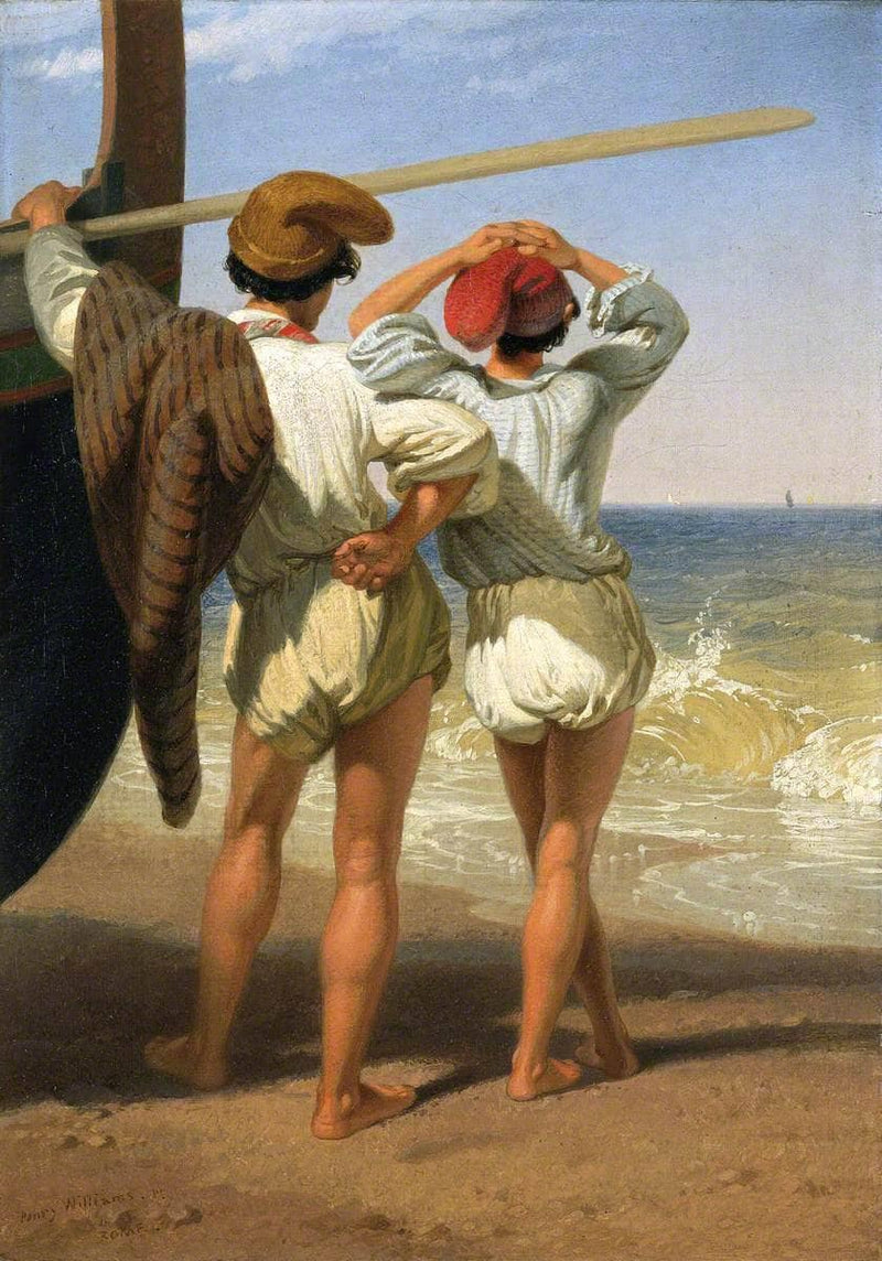 Fisher Boys by Penry Williams — Oil Painting Reproduction