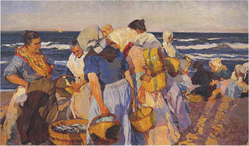 Fisherwomen by Joaquín Sorolla — Oil Painting Reproduction