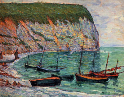 Fishing Boats on the Shore in dining room