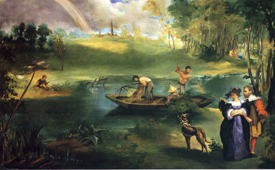 Fishing in hallway