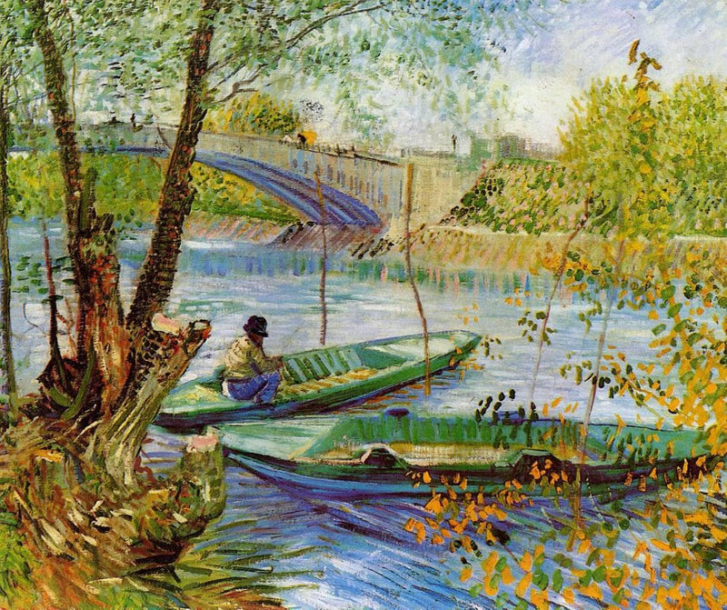 Fishing in the Spring by Vincent van Gogh — Oil Painting Reproduction