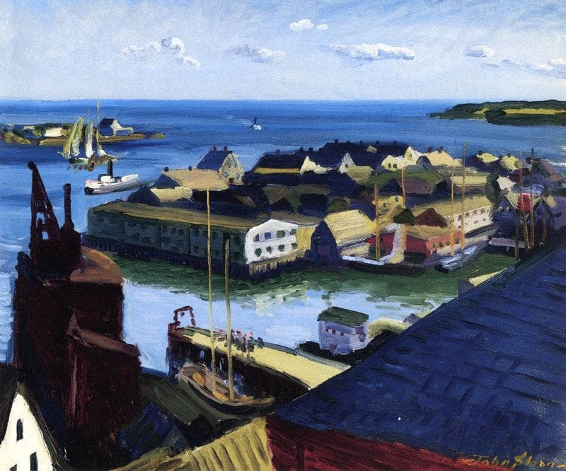 Fishing Port, Gloucester by John French Sloan — Oil Painting Reproduction
