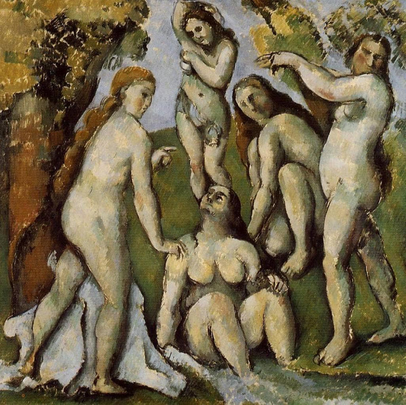 Five Bathers by Paul Cezanne — Oil Painting Reproduction