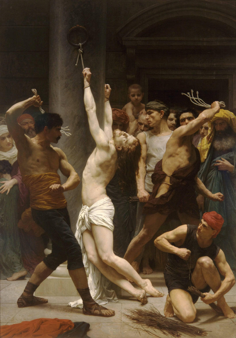 Flagellation of Our Lord Jesus Christ by William-Adolphe Bouguereau — Oil Painting Reproduction