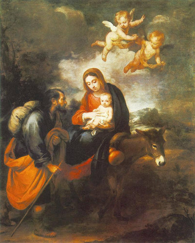 Flight into Egypt in kitchen