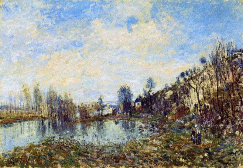 Flooded Field by Alfred Sisley — Oil Painting Reproduction