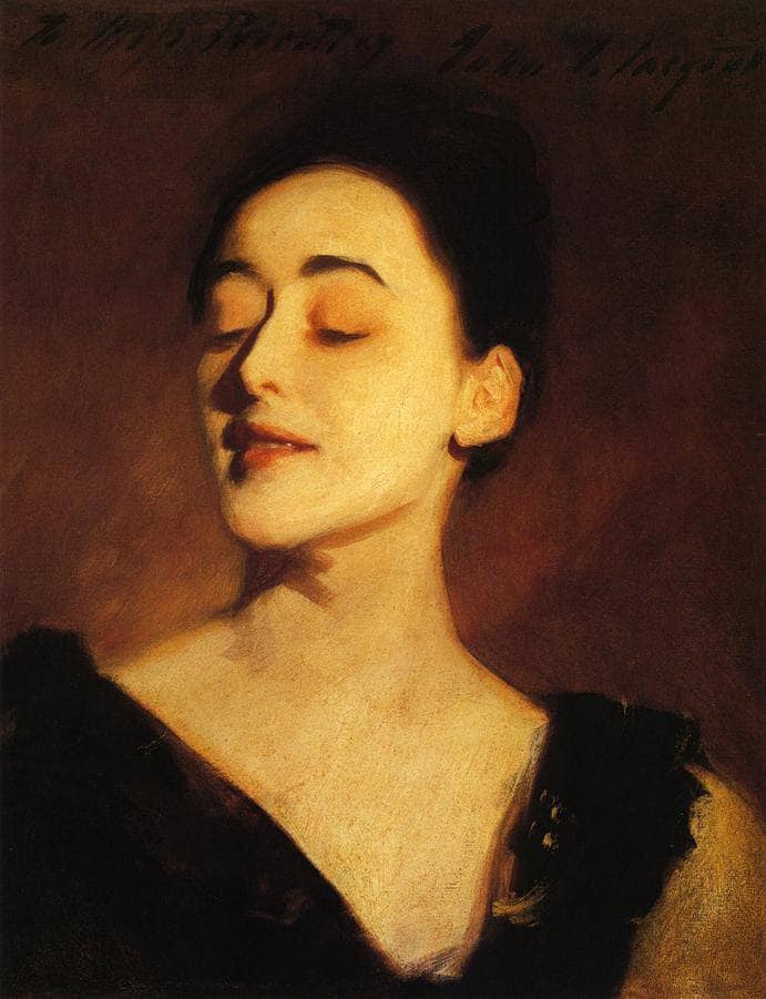 Flora Priestley (also known as Lamplight Study) by John Singer Sargent — Oil Painting Reproduction
