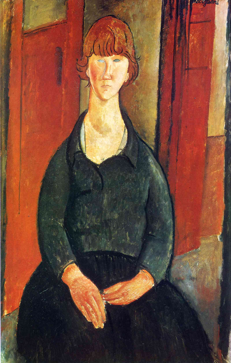 Flower vendor by Amedeo Modigliani — Oil Painting Reproduction