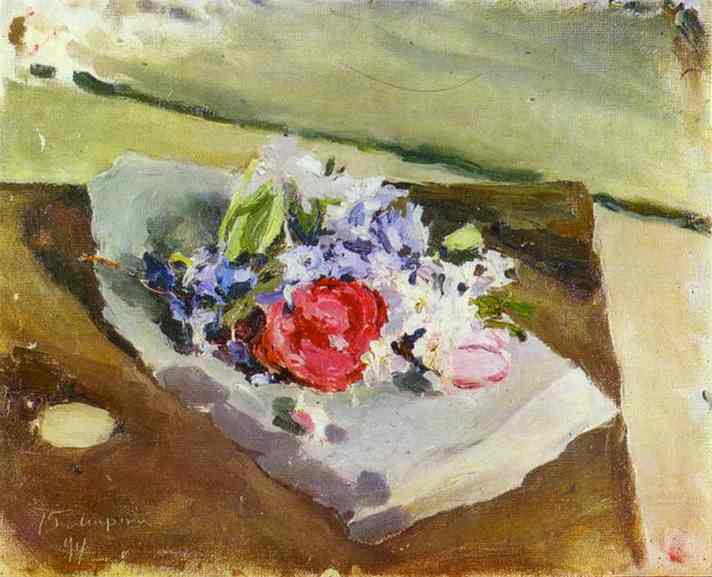 Flowers by Victor Borisov-Musatov — Oil Painting Reproduction