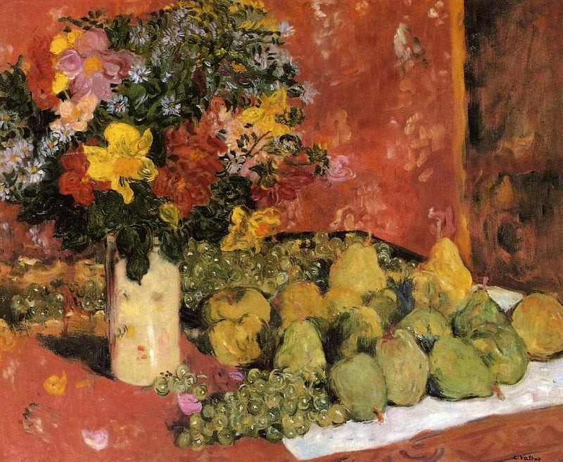 Flowers and Fruit by Louis Valtat — Oil Painting Reproduction