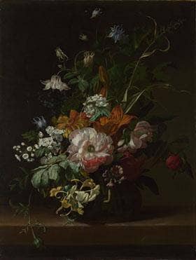 Flowers in a Vase in study