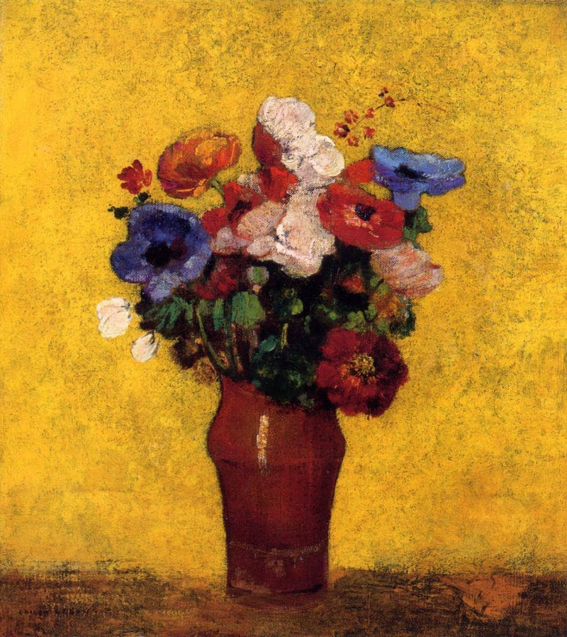 Flowers by Odilon Redon — Oil Painting Reproduction