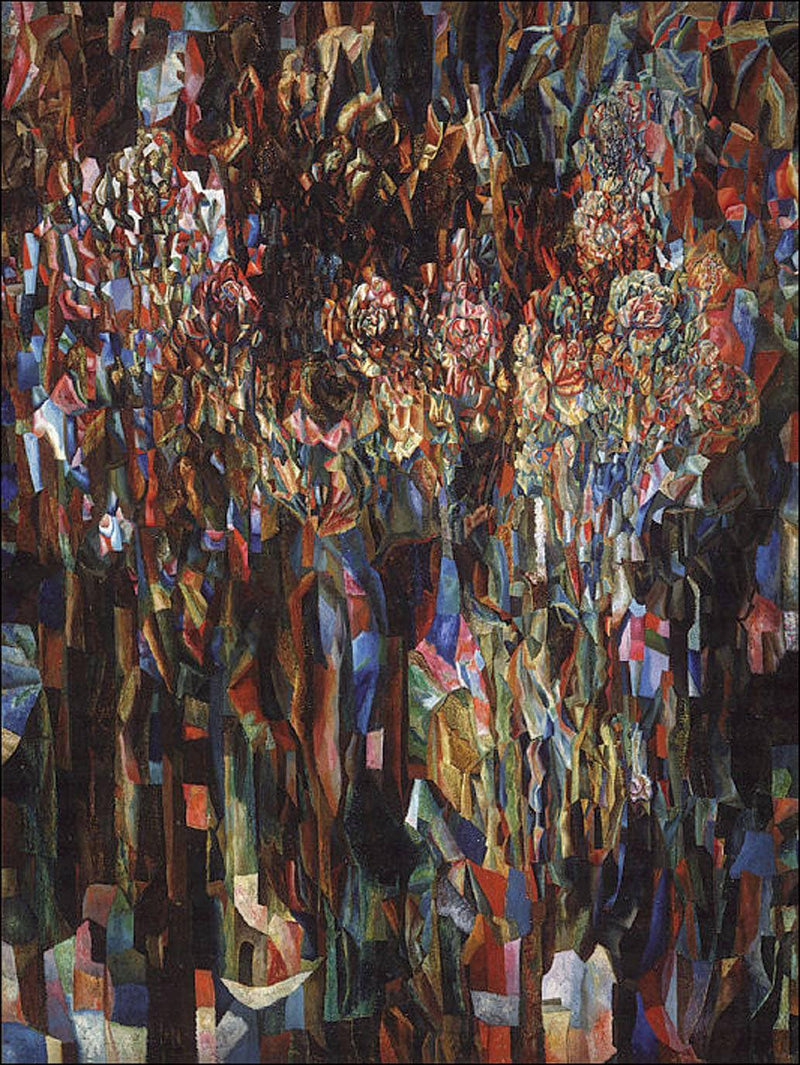 Flowers of the Universal Flowering by Pavel Filonov — Oil Painting Reproduction