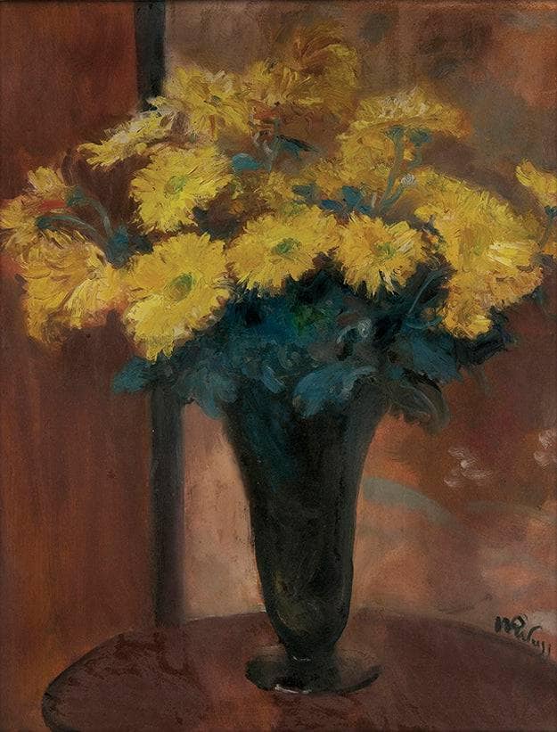 Flowers by Wojciech Weiss — Oil Painting Reproduction