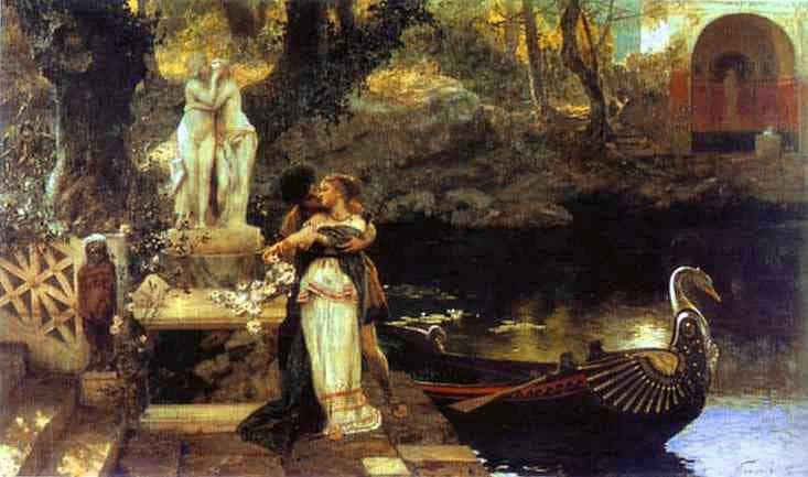 Following the Example of the Gods by Henryk Siemiradzki — Oil Painting Reproduction