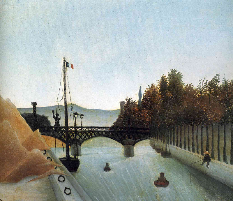 Footbridge at Passy by Henri Rousseau — Oil Painting Reproduction