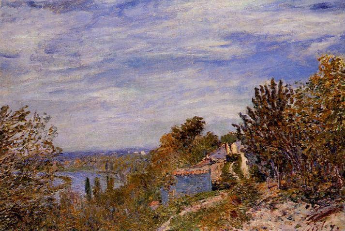 Footpath in the Gardens at By by Alfred Sisley — Oil Painting Reproduction