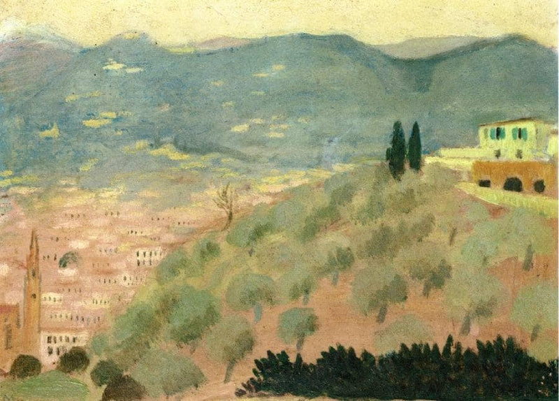 Forentice Landscape, Viale dei Colli by Maurice Denis — Oil Painting Reproduction