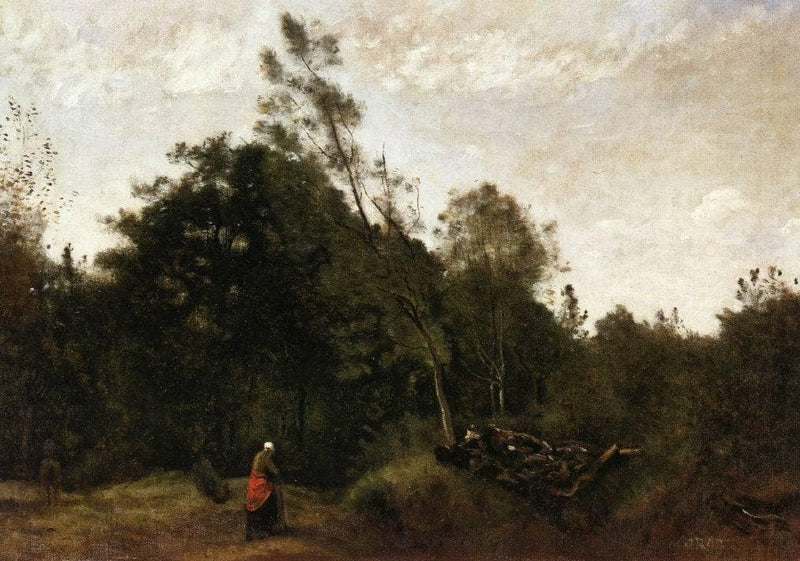 Forest Clearing in the Limousin by Camille Corot — Oil Painting Reproduction