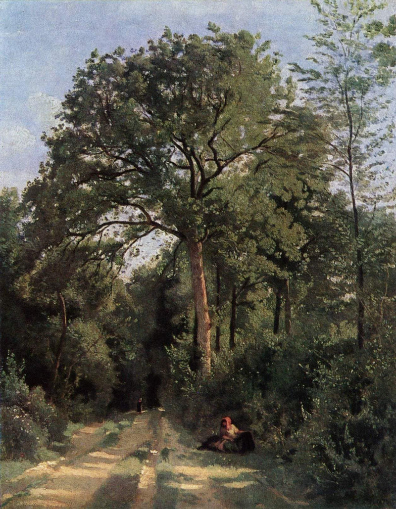 Forest Entrance at Ville d'Avray by Camille Corot — Oil Painting Reproduction