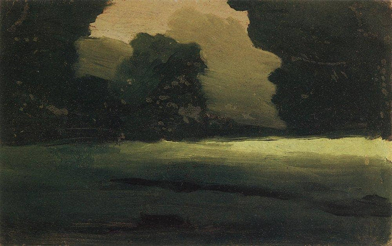 Forest Glade. Fog by Arkhyp Kuindzhi — Oil Painting Reproduction