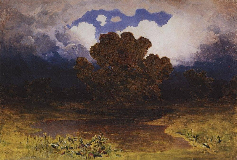 Forest Lake. Cloud by Arkhyp Kuindzhi — Oil Painting Reproduction