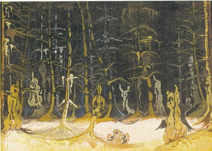 Forest by Nicholas Roerich — Oil Painting Reproduction