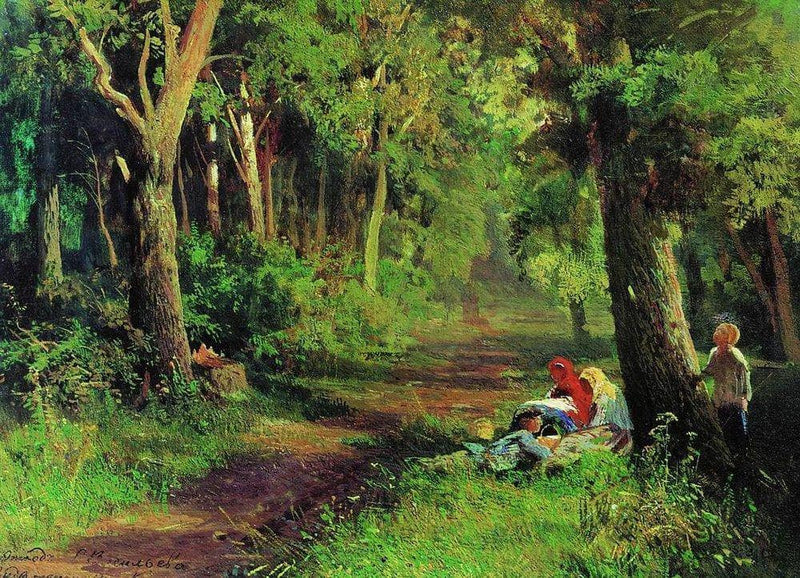 Forest Road by Fyodor Vasilyev — Oil Painting Reproduction