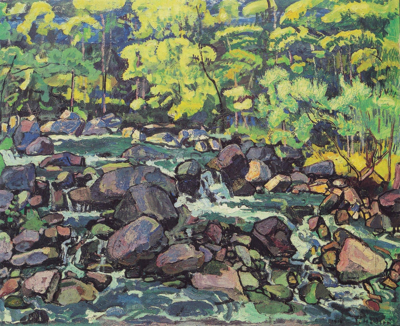 Forest Stream at Champery by Ferdinand Hodler — Oil Painting Reproduction