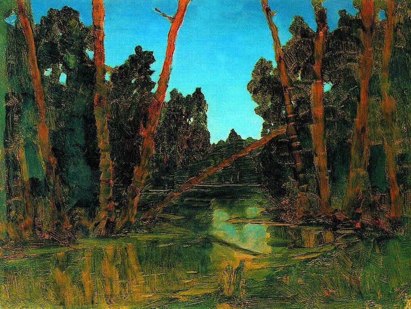 Forest swamp by Arkhyp Kuindzhi — Oil Painting Reproduction