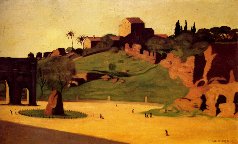 Forum Roman or Seen close the Palatine one by Felix Vallotton — Oil Painting Reproduction