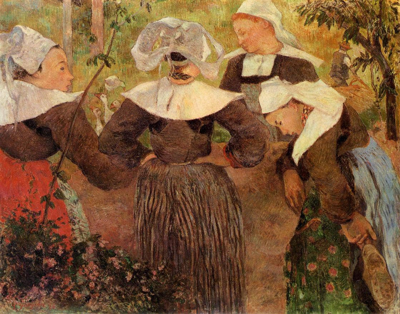 Four Breton Women by Paul Gauguin — Oil Painting Reproduction