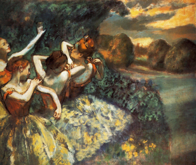 Four Dancers by Edgar Degas — Oil Painting Reproduction