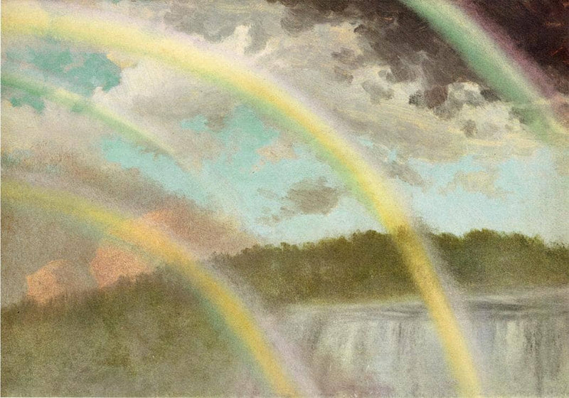 Four Rainbows over Niagara by Albert Bierstadt — Oil Painting Reproduction