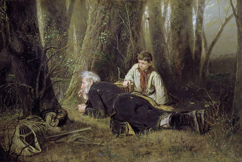 Fowler by Vasily Perov — Oil Painting Reproduction