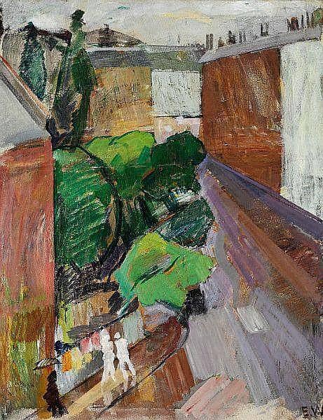 Fra Classensgade, regnvejr by Edvard Weie — Oil Painting Reproduction